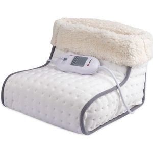 Alpina Elektrische Voetenwarmer - Binnenhoes Wasbaar - Overhittebeveiliging - 3 Standen - Wit