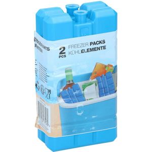 Fresh en Cold Koelelement - klein - 4-pack - blauw - voor koelbox - vriezer