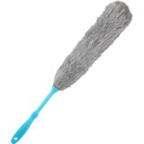 Plumeau/duster - synthetisch - blauw/grijs - 59 cm - stoffer/ragebol - plumeaus
