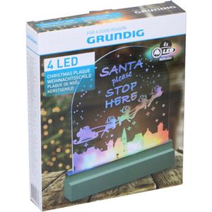 Grundig - Kerstschild - Led - Meerkleurig