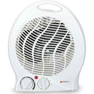 alpina Ventilatorkachel - Draagbaar - 2000 Watt - 2 Warmtestanden - Anti-Oververhitting - Wit