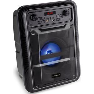 Dunlop - Bluetooth Speaker - Zwart - 9W - FM-Radio - AUX/MIC Ingang - TWS Functie - LED-Verlichting