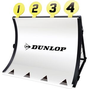 Dunlop Voetbaldoel - 4-in-1 - Met Voetbal, Pomp, Schietschijven en Haringen - 78 x 75 x 58 Cm