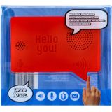 Memo - Magnetisch - Spraakrecorder - Rood - Geluidsopname tot 10 Seconden