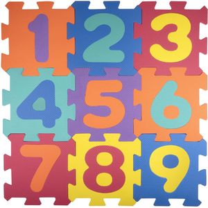 Let's Play - Puzzelmat - Gekleurde Cijfers - Foam