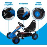 Skelter - Staal - Verstelbaar - Handrem - Max 35 Kilo - 3-4 Jaar - Blauw/ Zwart