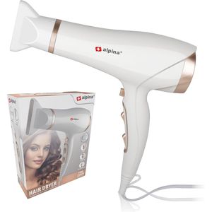 Alpina Fohn - Haardroger - 2300W - Coolshot - Wit/ Rosé