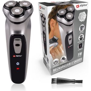 alpina Scheerapparaat met Trimmer - Shaver - Baardtrimmer met Reinigingsborsteltje en Beschermkap