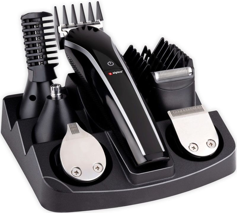 alpina Tondeuseset - Trimmer - Tondeuse - Gezicht en Body - Scheren en Trimmen - 6-in-1 - 3 Watt