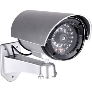 Dummy beveiligingscamera - LED - 11 x 8 x 17 cm - Inbraakbeveiliging - voor binnen en buiten