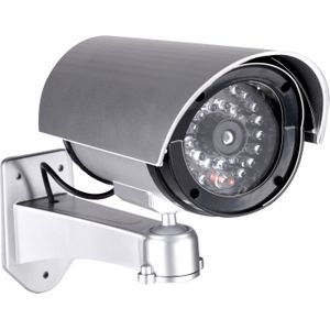 Dummy Beveiligingscamera - LED - 11 X 8 X 17 cm - Inbraakbeveiliging - Voor Binnen en Buiten