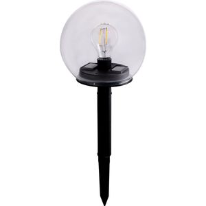 Grundig Solar Tuinlamp - Buitenlamp Op Zonne-Energie - Steekspot - Glazen Bol -  Ø 18cm