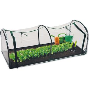 Kinzo Garden Broeikas - Tunnelkas - met Rits - Staal - 130x60x50cm