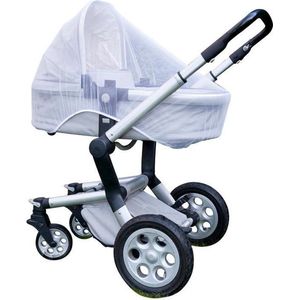 Anti Muggennet voor Kinderwagen | Klamboe Buggy | Wit