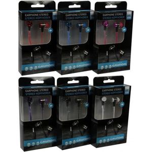 Grundig Oortelefoon stereo, u krijgt 1 van de 6 kleuren