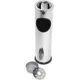 Staande Asbak - RVS - Zilverkleurig - Eenvoudig te Reinigen