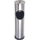 Staande Asbak - RVS - Zilverkleurig - Eenvoudig te Reinigen