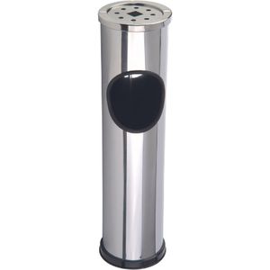 Staande Asbak - RVS - Zilverkleurig - Eenvoudig te Reinigen