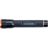 BLACK+DECKER LED Zaklamp 350 Lumen - 6W - 200M Bereik - 3 Lichtstanden: Hoog, Laag, Pulserend - Zwart/Oranje