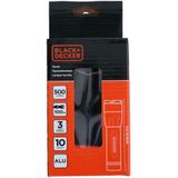 Black+Decker LED zaklamp 500 lumen - 10W - 100M bereik - 3 lichtmodi: hoog, laag, pulserend - zwart/oranje