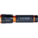 BLACK+DECKER LED Zaklamp 400 Lumen - 10W - 200M Bereik - 3 Lichtstanden: Hoog, Laag, Pulserend - Zwart/Oranje
