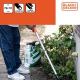 Bladhark | BLACK+DECKER | 78-111 cm (Aluminium, Verstelbaar)