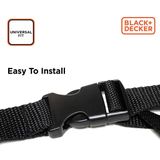BLACK+DECKER Achterbank Beschermhoes Auto - Universeel - Waterdicht - 123 x 140cm - Zwart