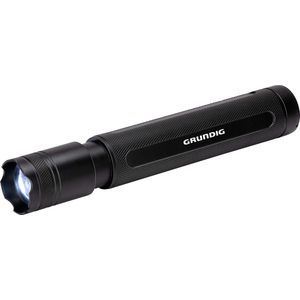 Grundig LED Zaklamp 1200 Lumen - 12W - 200M Bereik - 3 Lichtstanden: Hoog, Laag, Pulserend - Zwart/Oranje