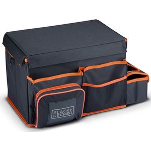 BLACK+DECKER Kofferbak-organizer - Grijs/Oranje - 47,5 x 25 x 30 cm