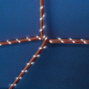 Spanband elastisch koord - met oproller - 15 meter - 8mm dik - voor dekzeilen/aanhanger/vastsjorren