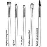 Schmink Penselen Set - 5 Stuks - Multi - Synthetisch