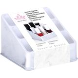 Edco Make-up organizer/opberger - 9 x 9 x 9 cm - marmer look