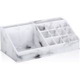 Edco - Make-up Organizer - Wit - Kunststof - 16 Vakjes