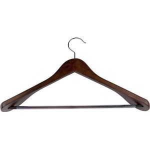 alpina Kledinghanger Hout - Kleerhanger 1 Stuk - Brede Schouders en Anti-Slip - 44 x 23.5 x 5.8 CM