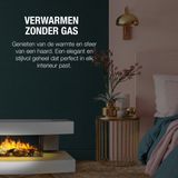 Classic Fire Sfeerhaard Elektrisch Montreal - 2000W - Wit - LED Vlammen