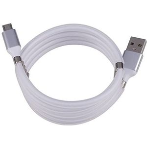 Grundig Câble de charge USB - Micro-USB - Magnétique - 1 m - Blanc