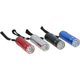 Gekleurde Aluminium Zaklamp - 9Led