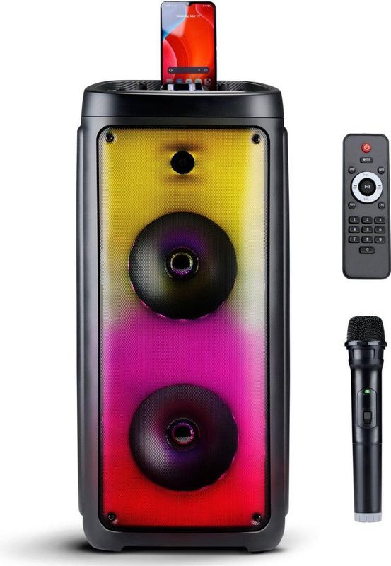 Bluetooth Speaker - Met Microfoon - Draadloos - Kleurrijke Verlichting