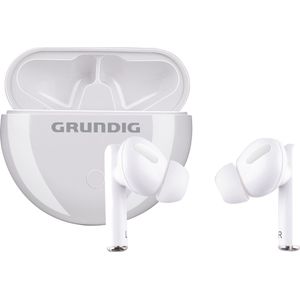 Grundig - True Wireless Sport Oordopjes - Draadloos - Wit - USB-C Snelladen