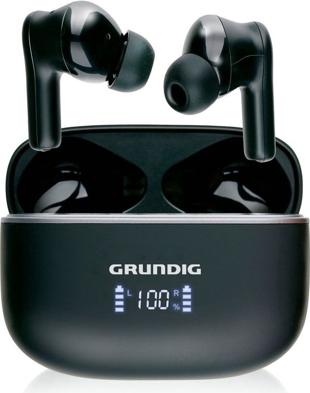 Grundig - Draadloze Oordopjes - Bluetooth - Noise Cancelling - Oplaadcase met LED-Display