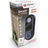 Alpina Smart Home Video-Deurbel - Camera en Wifi - Full HD - Intercom - Nachtzicht