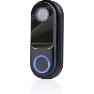 alpina Smart Home Draadloze bel met camera, deurbel, wifi, video, Full HD, intercominstallatie, nachtzicht, geluids- en bewegingssensor, IP54