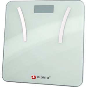 alpina Smart Home - Slimme Personenweegschaal - met Lichaamsanalyse - o.a. Gewicht, Vetpercentage en Spiermassa - met App - tot 8 Gebruikers