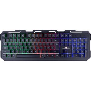 No Fear Gaming Toetsenbord - QWERTY - 104 Membraan Toetsen - RGB LED-Verlichting - 1.5M Kabel met USB 2.0 - Zwart