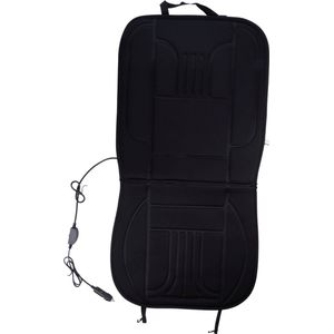 Dunlop Autostoelverwarmer 12V - 98 x 49 CM - Autostoelhoes met Verwarming - 45 W - 2 Warmtestanden - Stoelverwarmer - Zwart