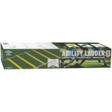 Umbro Loopladder - 4 Meter - Speed Ladder - Agility Ladder - Voetbal Trainingsmateriaal - Incl. Grondpinnen en Opbergtas - Geel