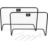 Umbro Voetbaldoeltjes Set van 2 - 78 x 56 x 45cm - Voetbalgoal - Zwart