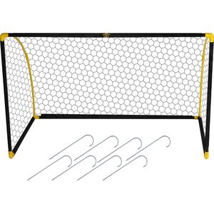 Umbro Voetbaldoel - 180 x 91 x 120cm - Voetbalgoal Opvouwbaar - Zwart/Geel