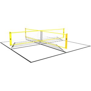 Umbro Voetvolley Net - 400 x 45 CM - 2 tot 4 Spelers - Gekruist Net - Incl. Begrenzingstouw