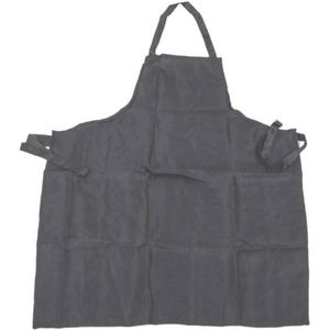 Bbq Collection Barbecue keukenschort - zwart - polyeste/katoen - voor volwassenen